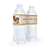 Personalized Wedding Lace Photo Water Bottle Sticker Labels (5 Labels)