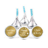 Personalized Metallic Wedding Happily Ever After Hershey's Kisses