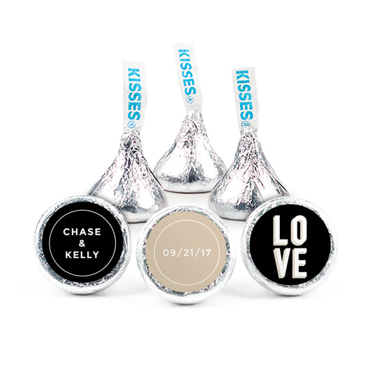 Personalized Wedding Bold Love Hershey's Kisses