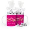 Personalized Wedding Happily Ever After 11oz Mug with Hershey's Kisses