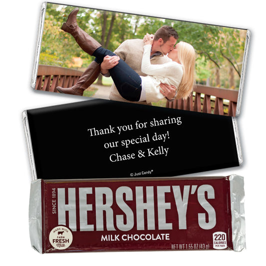 Engagement Party Favor Personalized Hershey's Milk Chocolate Bar Full Photo