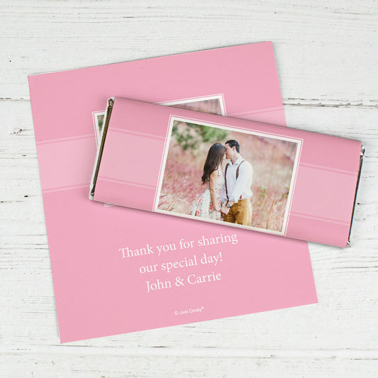 Engagement Party Favor Personalized Chocolate Bar Wrappers Photo