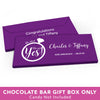 Deluxe Personalized Engagement She Said Yes! Ring Candy Bar Favor Box