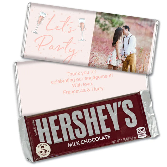 Personalized Let's Celebrate Wedding Hershey's Milk Chocolate Bar