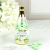 Personalized Wedding Engagement Botanical Greenery Champagne Bottle with Just Candy Chocolate Minis