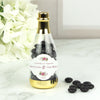 Personalized Wedding Engagement Elegant Arrangement Champagne Bottle with Just Candy Chocolate Minis