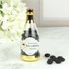 Personalized Wedding Engagement White Roses Champagne Bottle with Just Candy Chocolate Minis