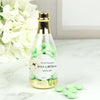 Personalized Wedding Engagement White Roses Champagne Bottle with Just Candy Chocolate Minis