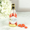 Personalized Wedding Engagement White Roses Champagne Bottle with Just Candy Chocolate Minis