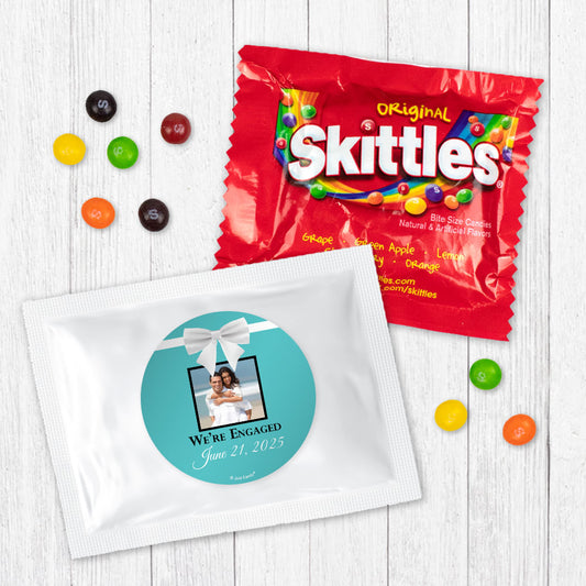 Personalized Engagement Tiffany Style Present Skittles