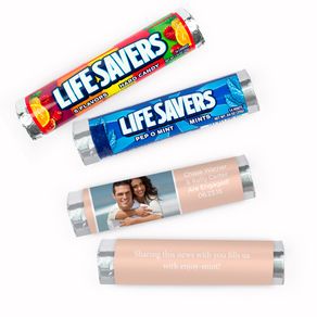 Personalized Engagement Snapshot Lifesavers Rolls (20 Rolls)