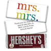 Personalized Lesbian Wedding Mrs. & Mrs. Rainbow Hershey's Milk Chocolate Bar & Wrapper