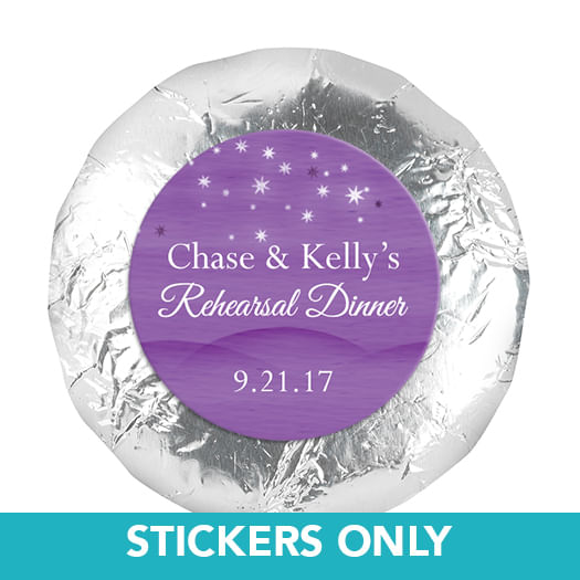 Rehearsal Dinner 1.25" Sticker Starry Sky (48 Stickers)