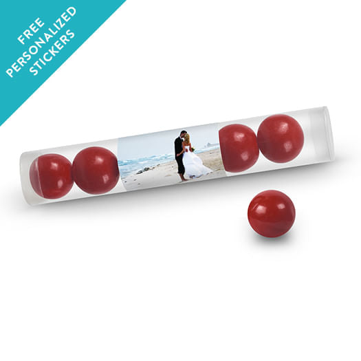 Rehearsal Dinner Personalized Gumball TubeFull Photo (12 Pack)