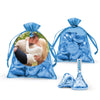 Personalized Dinner Rehearsal Photo Hershey's Kisses Organza Bag with Gift Tag