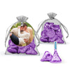 Personalized Dinner Rehearsal Photo Hershey's Kisses Organza Bag with Gift Tag