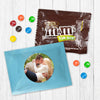 Personalized Wedding Rehearsal Dinner Photo Milk Chocolate M&Ms Favor Bag