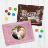 Personalized Wedding Rehearsal Dinner Photo Milk Chocolate M&Ms Favor Bag