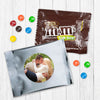 Personalized Wedding Rehearsal Dinner Photo Milk Chocolate M&Ms Favor Bag