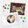 Personalized Wedding Rehearsal Dinner Photo Milk Chocolate M&Ms Favor Bag