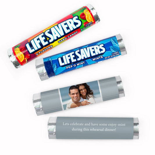 Personalized Rehearsal Dinner Snapshot Lifesavers Rolls (20 Rolls)