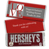 Bridal Shower Favor Personalized Hershey's Milk Chocolate Bar Pop Art Square Love