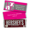 Bridal Shower Favor Personalized Hershey's Milk Chocolate Bar Pop Art Square Love