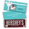 Bridal Shower Favor Personalized Chocolate Bar Tiffany Style Bow