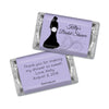 Bridal Shower Favor Personalized Hershey's Miniatures Wrappers Bride Silhouette