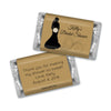 Bridal Shower Favor Personalized Hershey's Miniatures Bride Silhouette