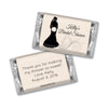 Bridal Shower Favor Personalized Hershey's Miniatures Bride Silhouette