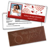 Bridal Shower Favor Personalized Embossed Chocolate Bar Leaves with Photo