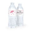 Personalized Bridal Shower Hearts Water Bottle Labels (5 Labels)