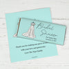 Personalized Wedding Dress Chocolate Bar Wrappers Bridal Shower Favor