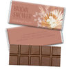 Personalized Floral Bridal Shower Invitation Belgian Chocolate Bar