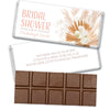 Personalized Floral Bridal Shower Invitation Belgian Chocolate Bar