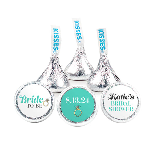 Personalized Bride to Be Hershey's Silver Kisses