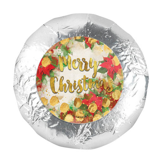 Personalized Christmas Holly 1.25" Stickers (48 Stickers)