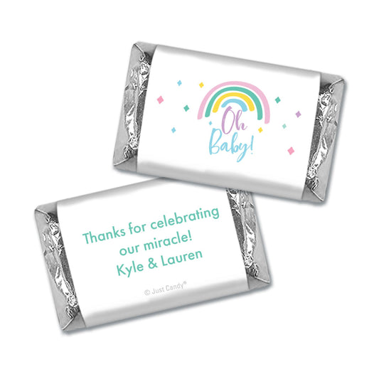 Baby Shower Personalized Hershey's Miniatures Rainbow Baby