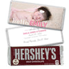 Personalized Hello Photo in Pink Baby Girl Birth Announcement Hershey's Chocolate Bar & Wrapper