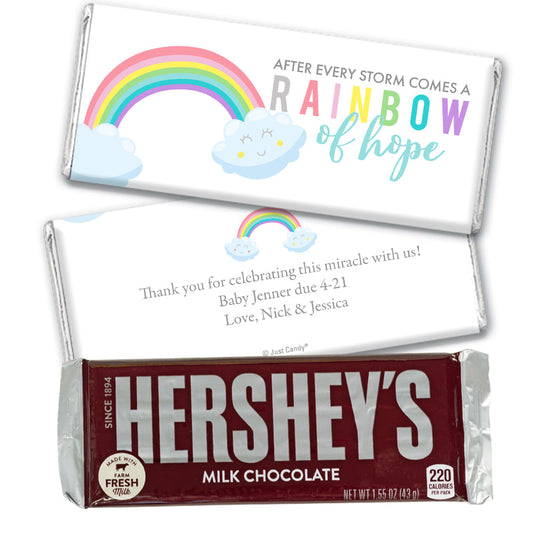 Baby Shower Personalized Chocolate Bar After Every Storm comes a Rainbow