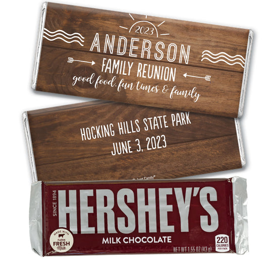 Personalized Family Reunion Sun Hershey's Chocolate Bar & Wrapper