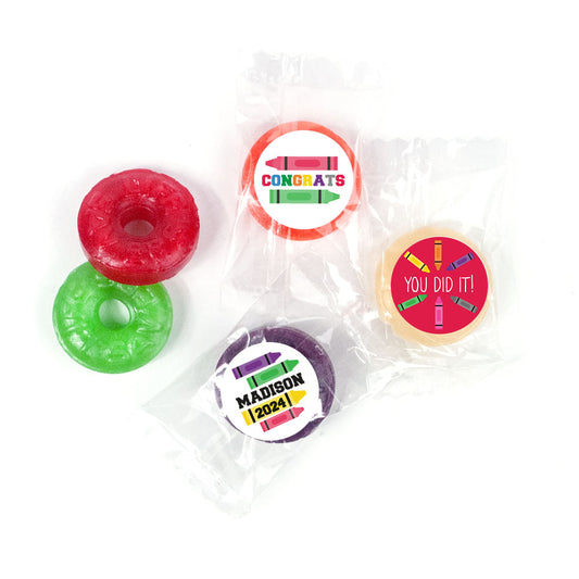 Personalized Graduation Crayon Grad LifeSavers 5 Flavor Hard Candy