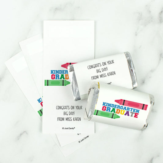 Graduation Personalized Hershey's Miniatures Wrappers Crayon Grad