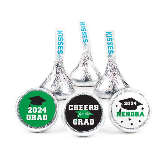 Personalized Graduation Cheers Grad! 3/4" Stickers (108 Stickers)