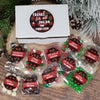 Personalized Christmas Care Package Candy Gift Box - Buffalo Print