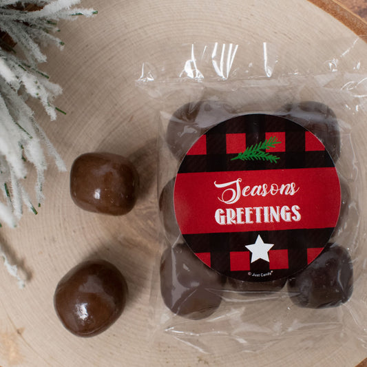 Personalized Christmas Care Package Candy Gift Box - Buffalo Print