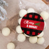 Personalized Christmas Care Package Candy Gift Box - Buffalo Print