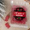 Personalized Christmas Care Package Candy Gift Box - Buffalo Print