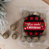 Personalized Christmas Care Package Candy Gift Box - Buffalo Print